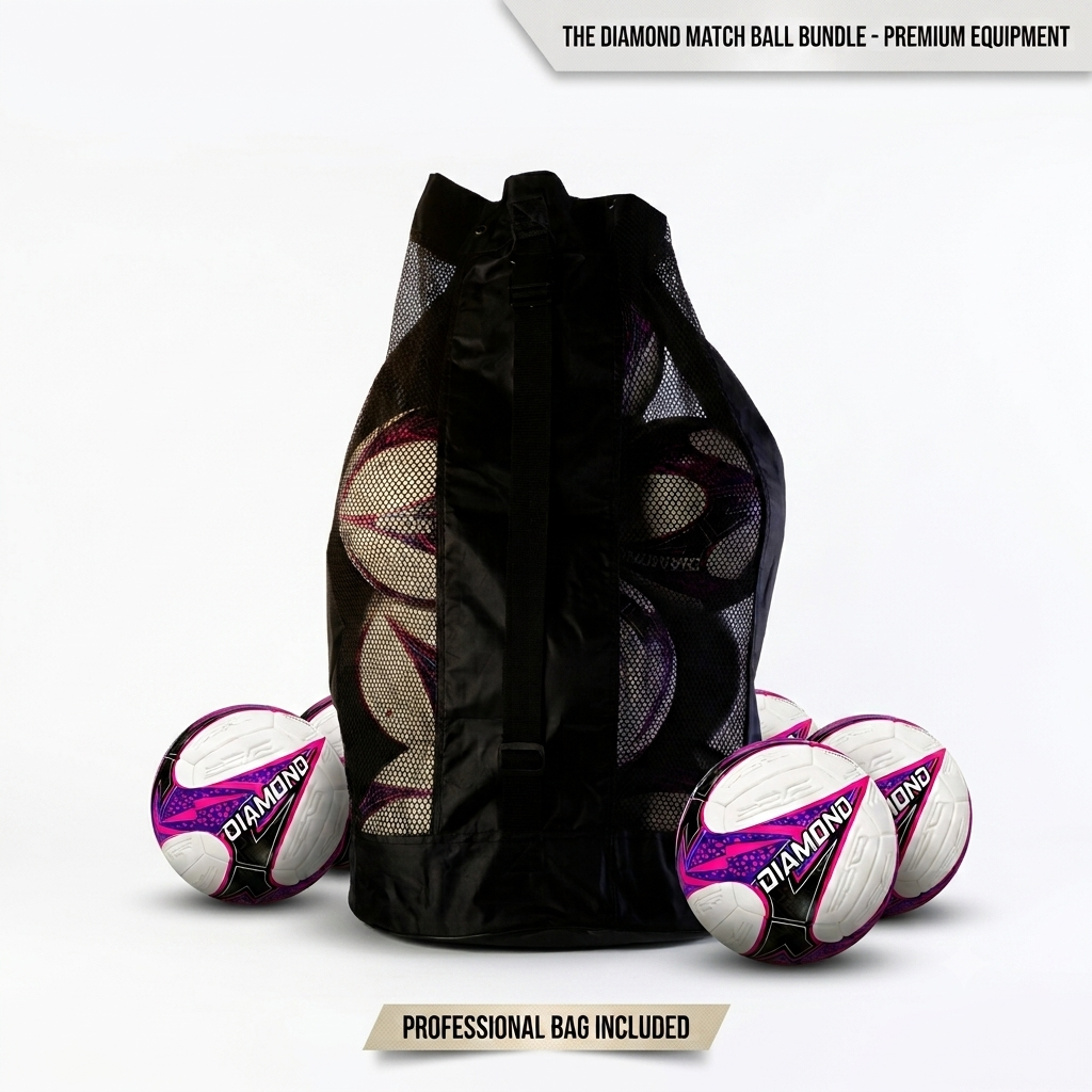 Pro Match Football Bundle (10x Footballs 1x Carry Bag)- Save 10%