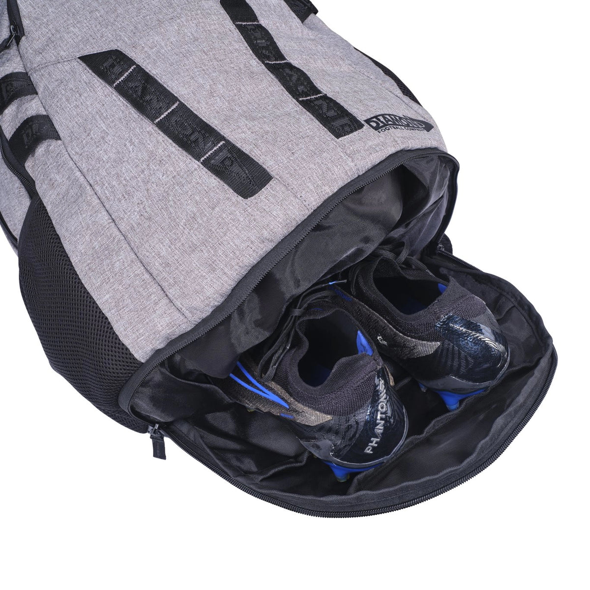 Diamond Grey Football Rucksack (with Boot Pocket)