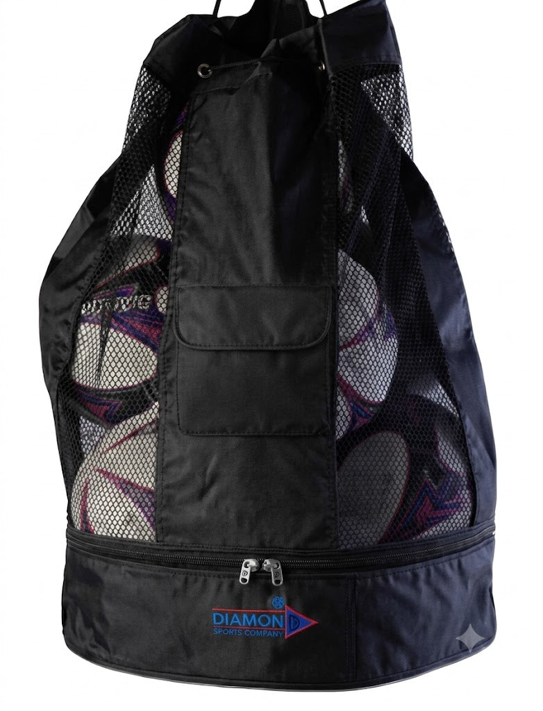 Football Carrier with Coaching Compartment (Holds 10-12 Footballs)