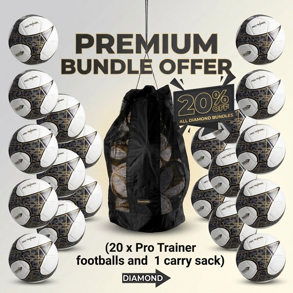 Pro Training Ball Bundle(20x Footballs 1x Carry Sack) - Save 20%
