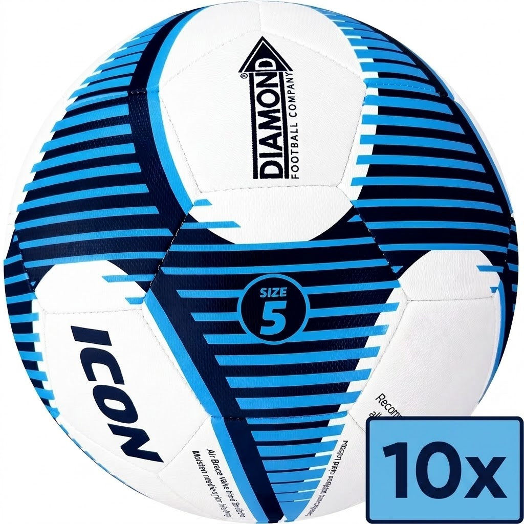 Icon Training Footballs Bundle (10x Footballs 1x Carry Bag) - Save 10%
