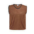 Brown Mesh Football Training Bibs – Pack of 10 (XS/S/M/L/XL)