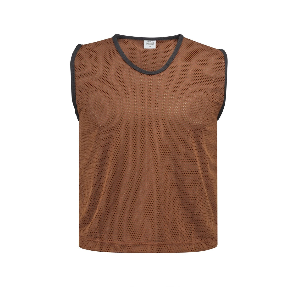Brown Mesh Football Training Bibs – Pack of 10 (XS/S/M/L/XL)