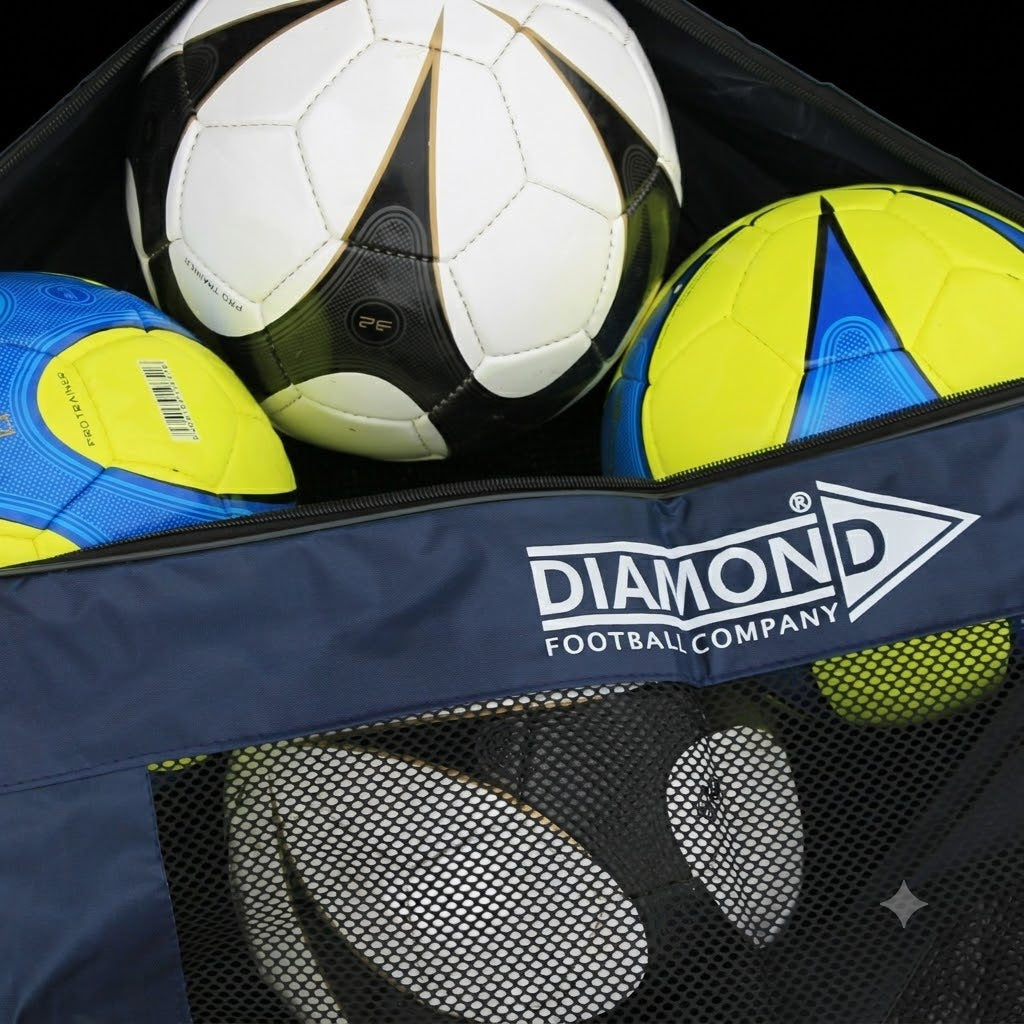 Compact 6-Ball Mesh Football Equipment Bag