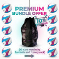 Club Match Ball Bundle (10x Footballs 1x Carry Bag)- Save 10%