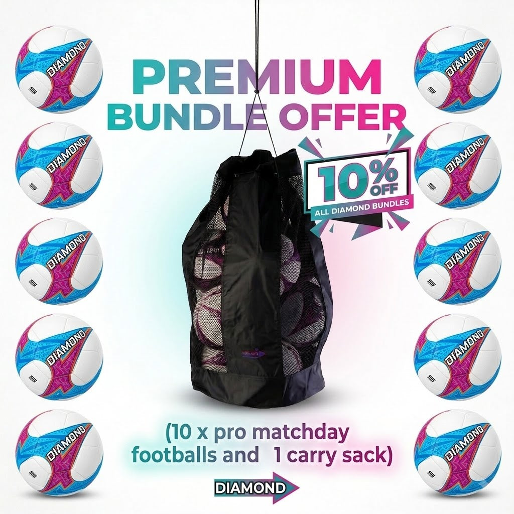 Club Match Ball Bundle (10x Footballs 1x Carry Bag)- Save 10%