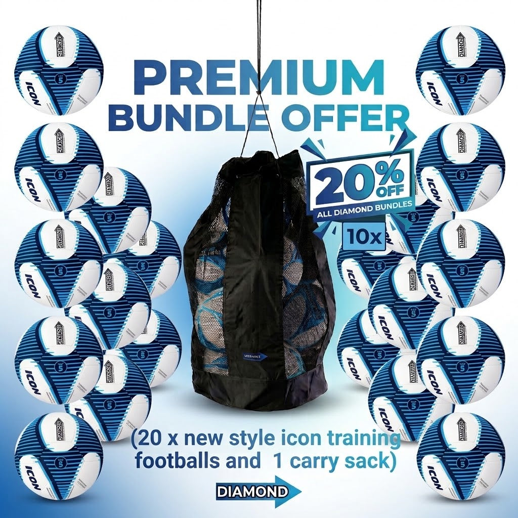 Icon Training Ball Bundle (20x Footballs 1x Carry Bag) - Save 20%