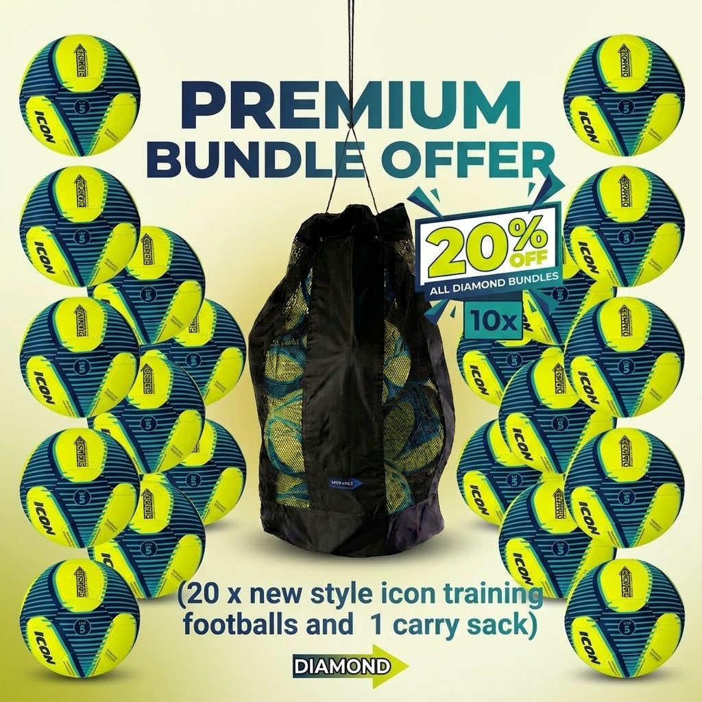 Icon Training Ball Bundle (20x Footballs 1x Carry Bag) - Save 20%