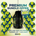 Icon Training Ball Bundle (20x Footballs 1x Carry Bag) - Save 20%