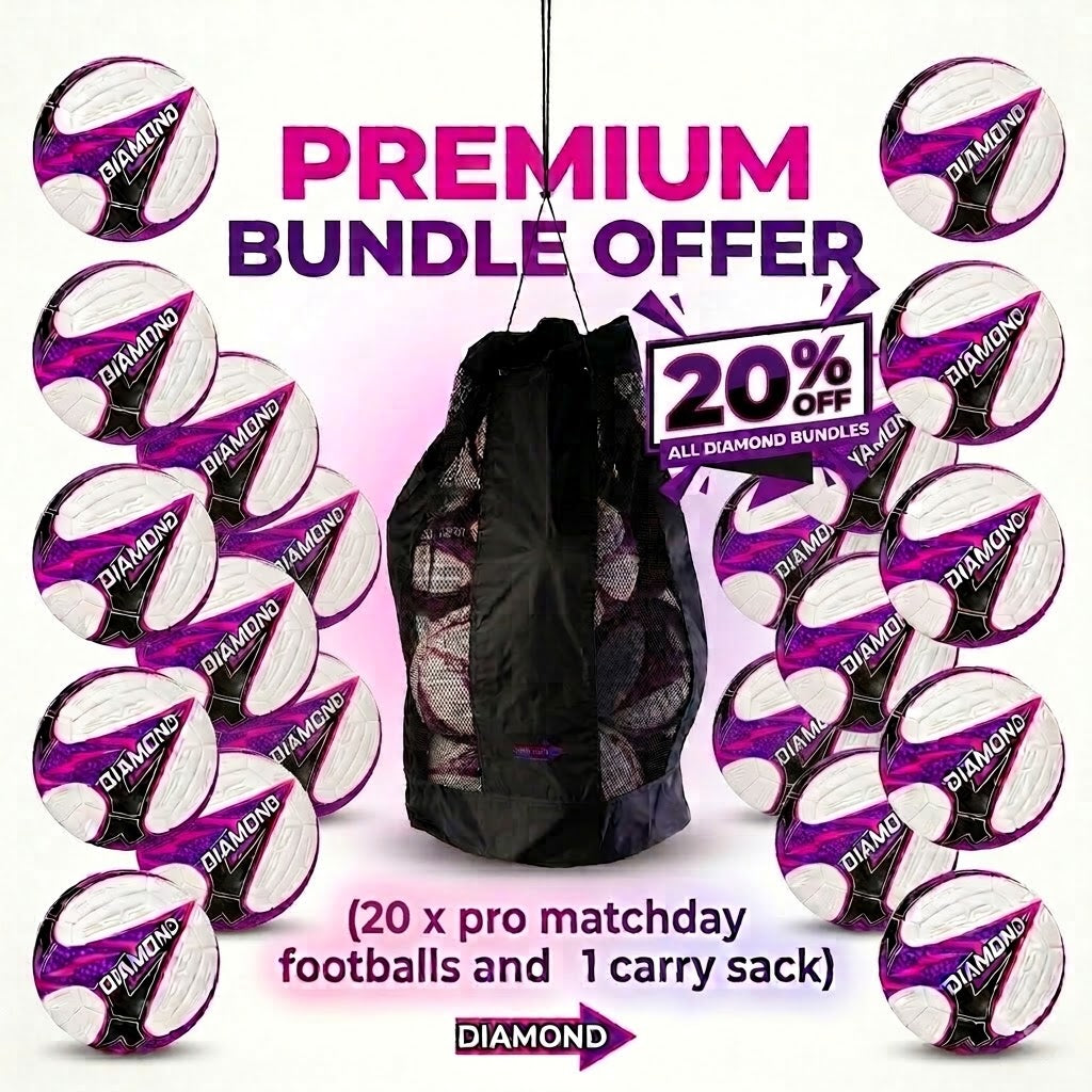 Pro Match Football Bundle (20x Footballs 1x Carry Bag) - Save 20%