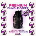 Pro Match Football Bundle (10x Footballs 1x Carry Bag)- Save 10%