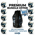 Pro Coach Football Bundle (10x Footballs 1x Carry Bag) - Save 10%