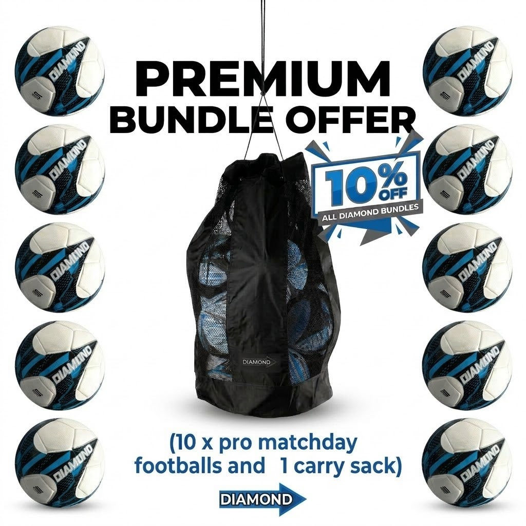 Pro Coach Football Bundle (10x Footballs 1x Carry Bag) - Save 10%