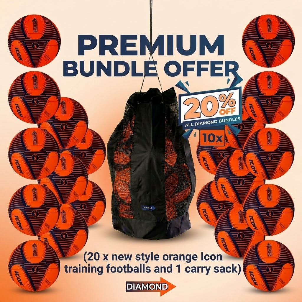 Icon Training Ball Bundle (20x Footballs 1x Carry Bag) - Save 20%