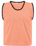 Peach Mesh Football Training Bibs – Pack of 10 (XS/S/M/L/XL)