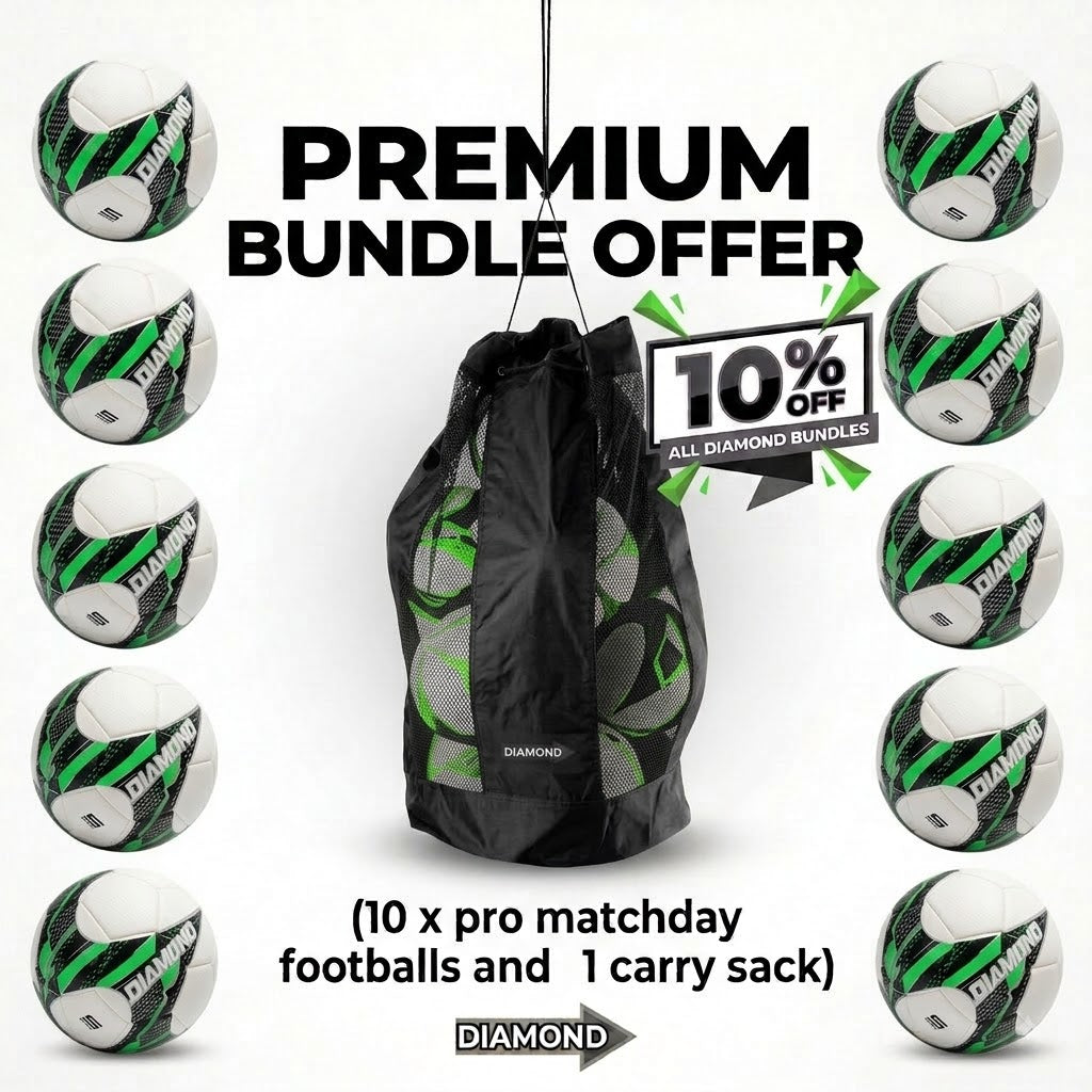Pro Coach Football Bundle (10x Footballs 1x Carry Bag) - Save 10%