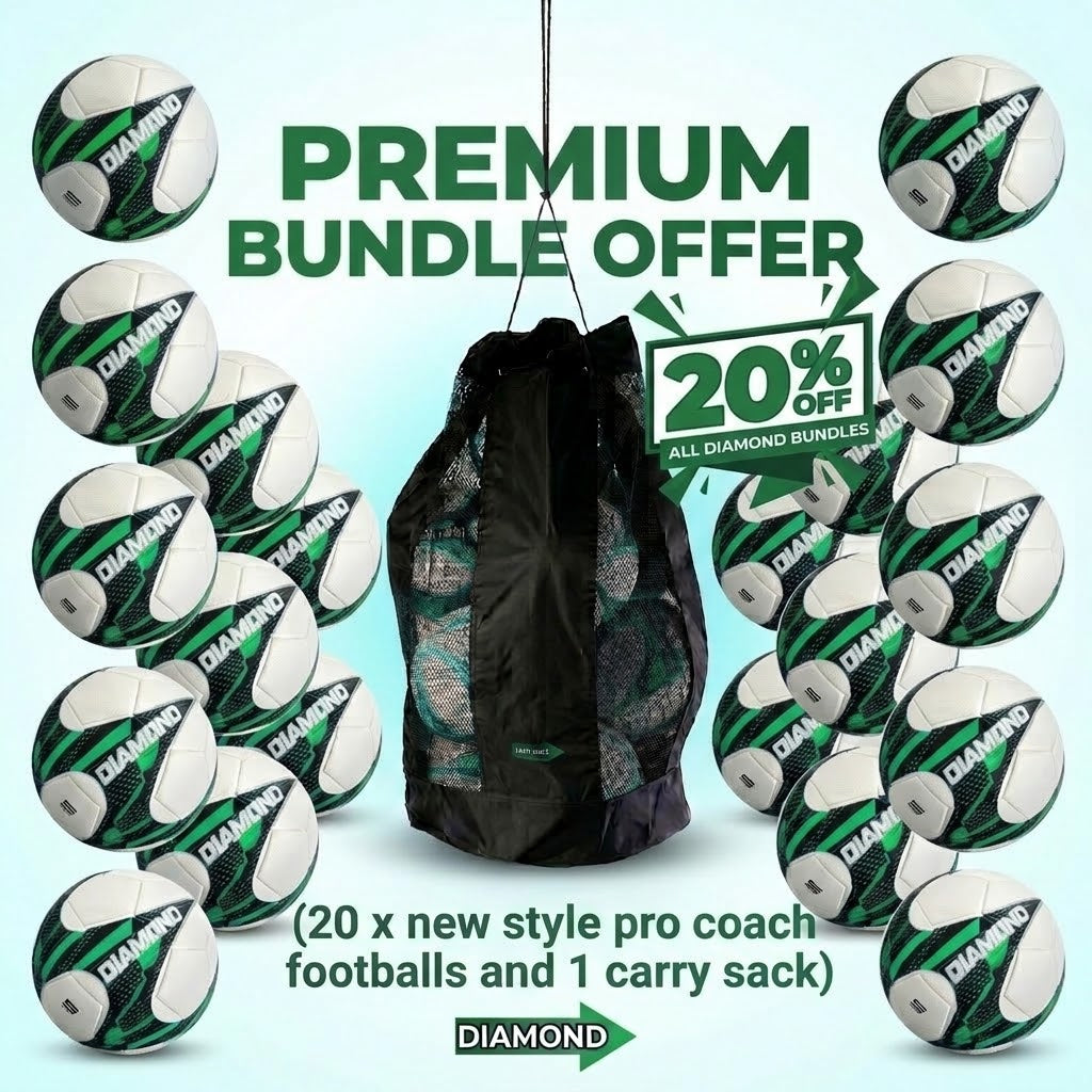 Pro Coach Football Bundle (20x Footballs 1x Carry Bag) - Save 20%