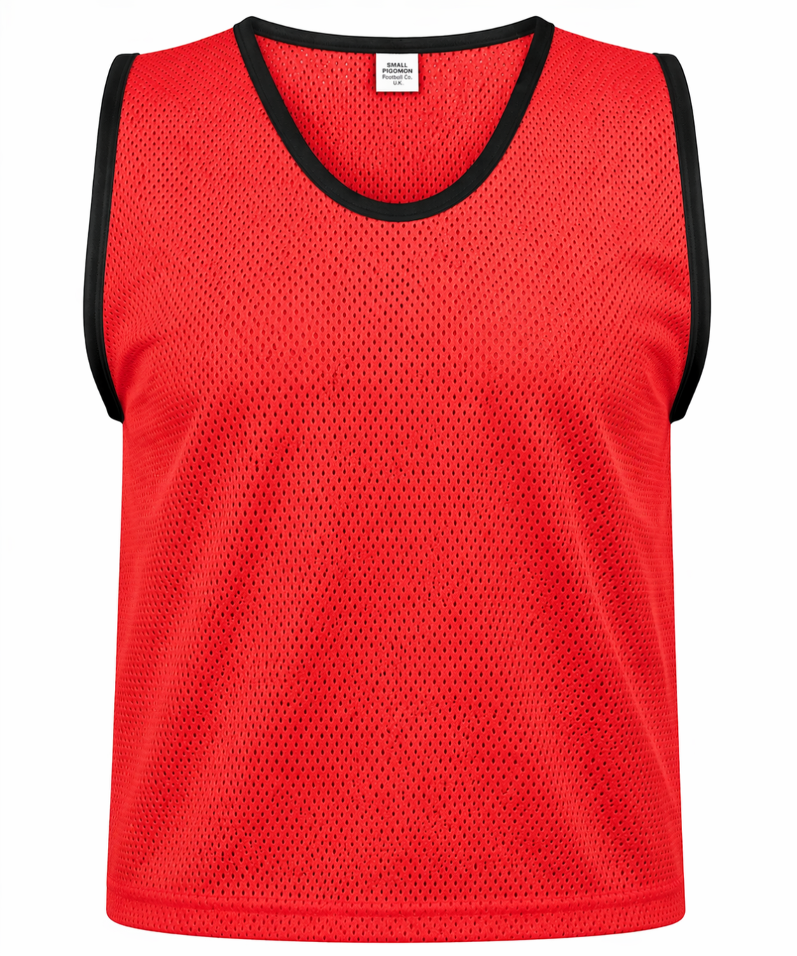 Red Mesh Football Training Bibs – Pack of 10 (XS/S/M/L/XL)