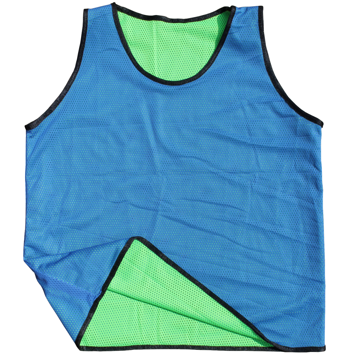 Blue/Green Reversible Mesh Football Training Bibs – Pack of 10 (S/M/L)