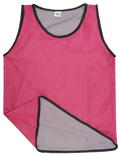 Silver/Pink Reversible Mesh Football Training Bibs – Pack of 10 (S/M/L)