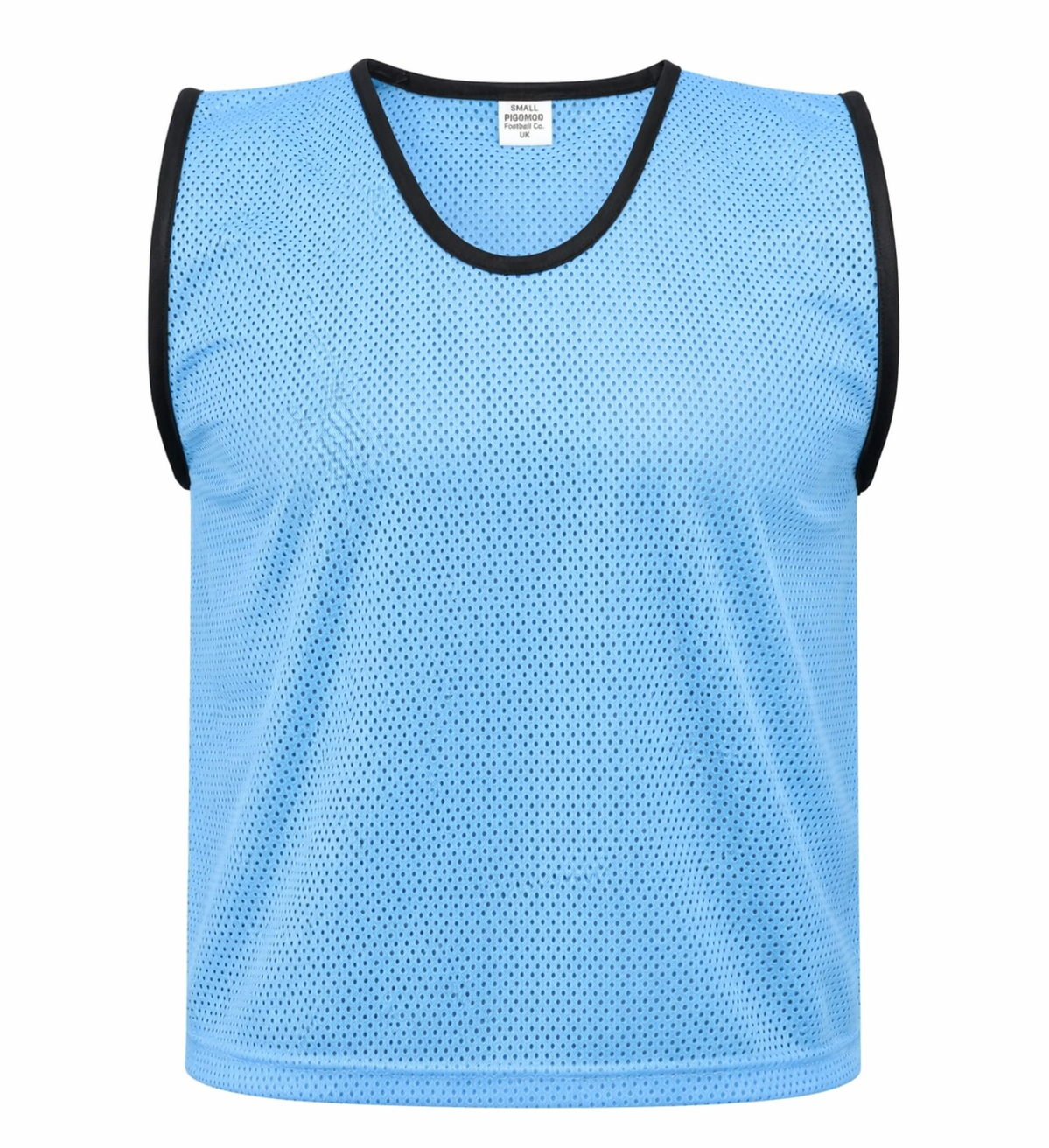 Sky Blue Mesh Football Training Bibs – Pack of 10 (XS/S/M/L/XL)