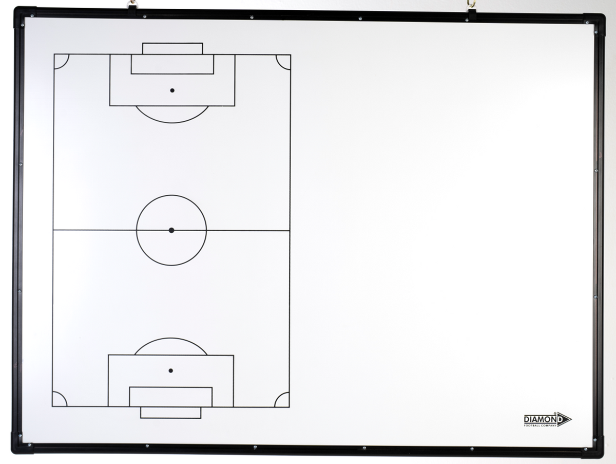 Double Pitch Deluxe Football Tactics Board – Wall-Mounted Magnetic Board (120cm x 90cm)