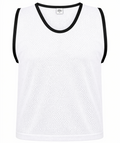 White Mesh Football Training Bibs – Pack of 10 (XS/S/M/L/XL)