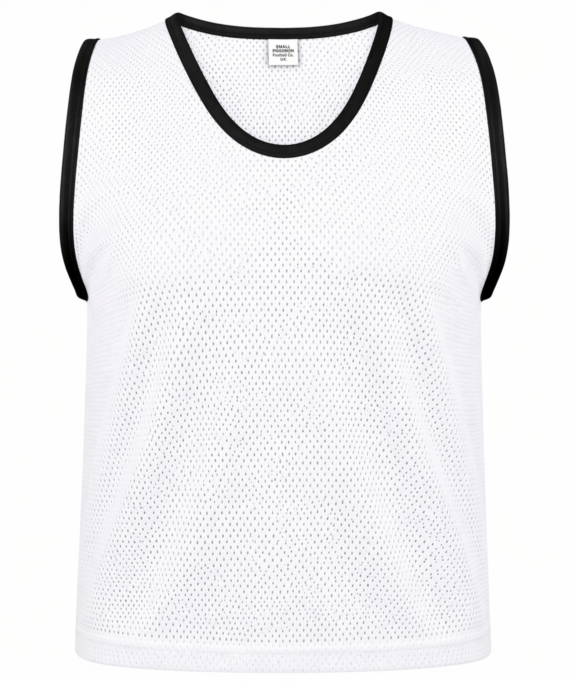 White Mesh Football Training Bibs – Pack of 10 (XS/S/M/L/XL)