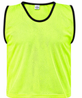 Yellow Mesh Football Training Bibs – Pack of 10 (XS/S/M/L/XL)
